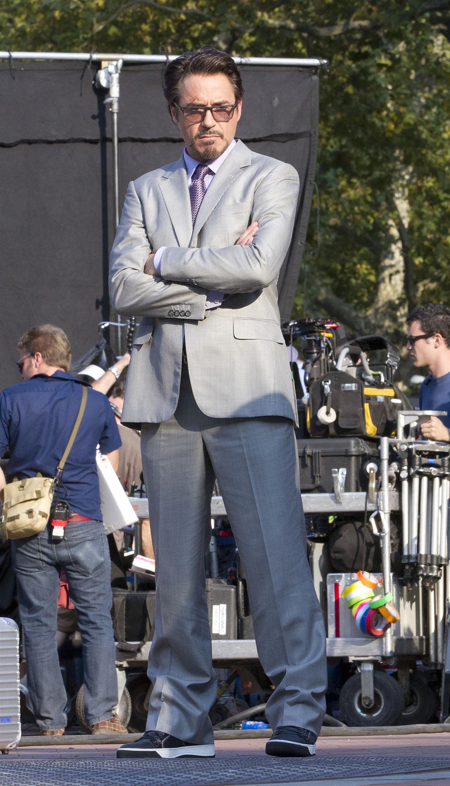 Robert Downey Jr on the set of The Avengers shooting on location | Picture 69568